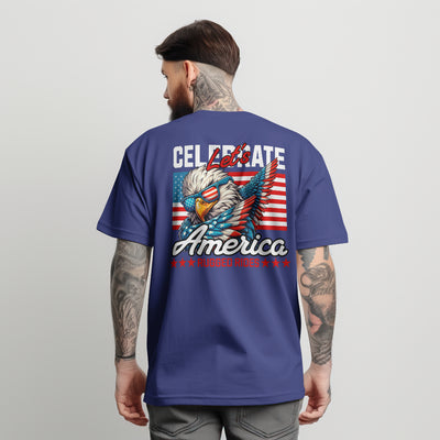 Let's Celebrate Amercia TEE (Blue)