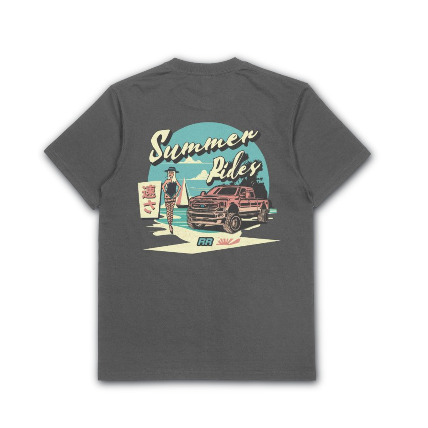 SUMMER RIDES TEE (GREY)